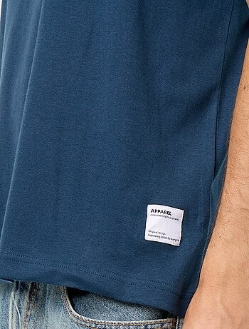 T-shirt scollo tondo in cotone