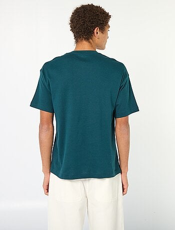 T-shirt scollo tondo in cotone