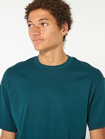 T-shirt scollo tondo in cotone