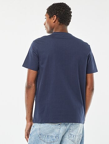 T-shirt scollo tondo in cotone