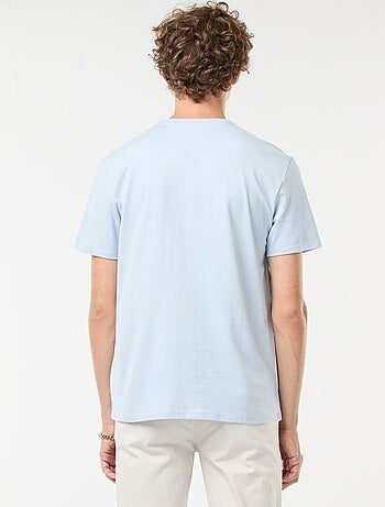 T-shirt scollo tondo in cotone