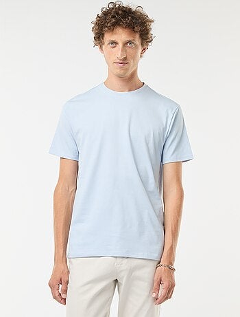 T-shirt scollo tondo in cotone