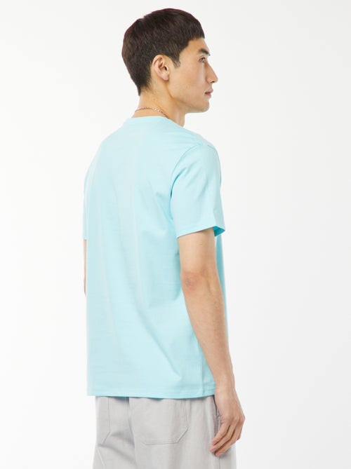 T-shirt scollo tondo in cotone - Kiabi