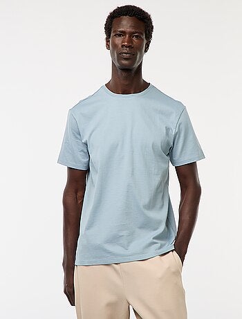 T-shirt scollo tondo in cotone