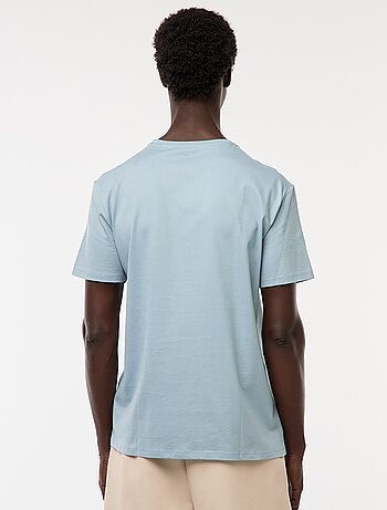 T-shirt scollo tondo in cotone