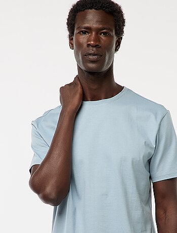 T-shirt scollo tondo in cotone