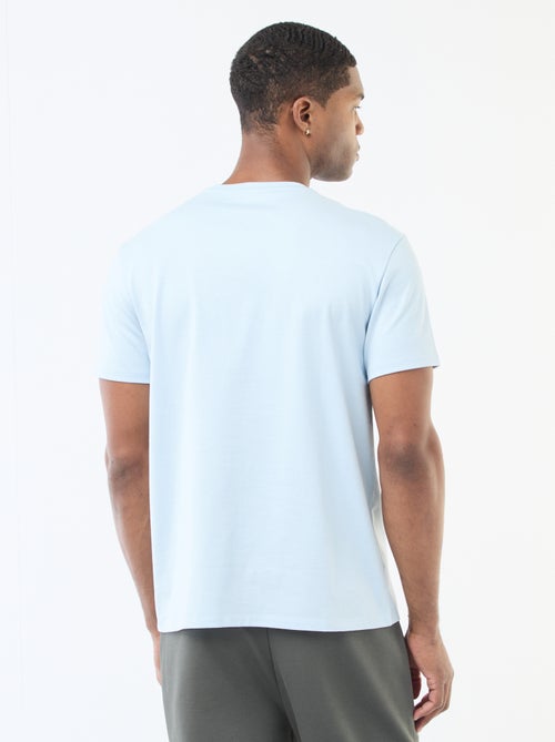 T-shirt scollo tondo in cotone - Kiabi