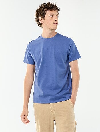T-shirt scollo tondo in cotone