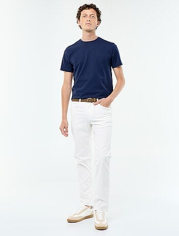 T-shirt scollo tondo in cotone