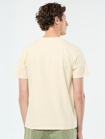 T-shirt scollo tondo in cotone