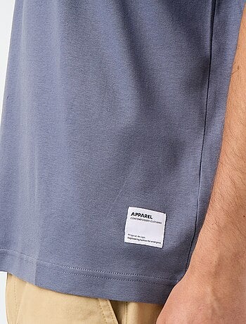 T-shirt scollo tondo in cotone