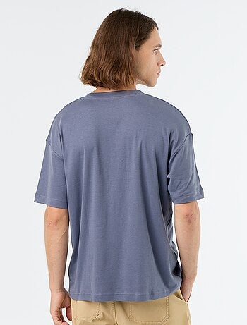 T-shirt scollo tondo in cotone