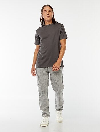 T-shirt scollo tondo in cotone