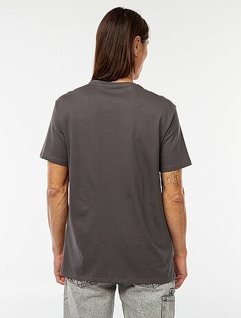 T-shirt scollo tondo in cotone