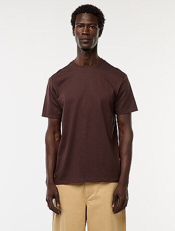 T-shirt scollo tondo in cotone