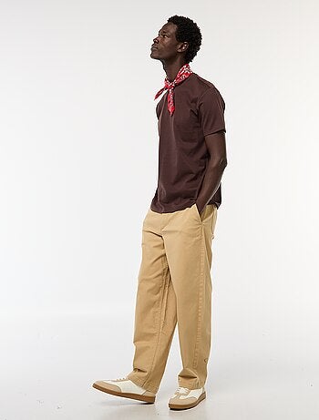 T-shirt scollo tondo in cotone