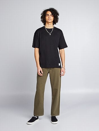 T-shirt scollo tondo in cotone