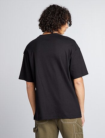 T-shirt scollo tondo in cotone