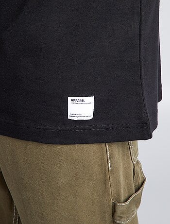 T-shirt scollo tondo in cotone