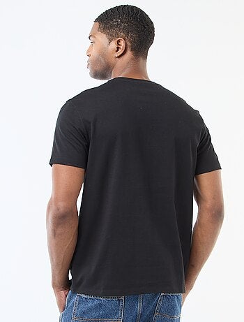 T-shirt scollo tondo in cotone