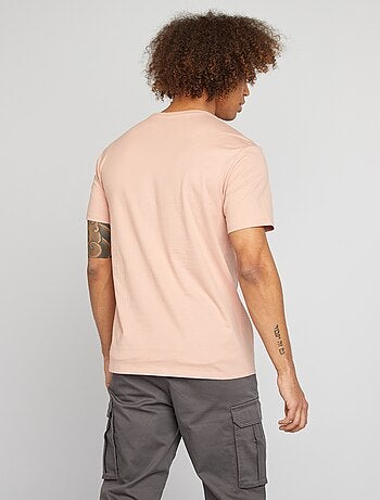 T-shirt scollo tondo in cotone