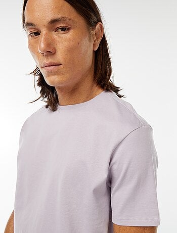 T-shirt scollo tondo in cotone