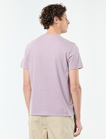 T-shirt scollo tondo in cotone