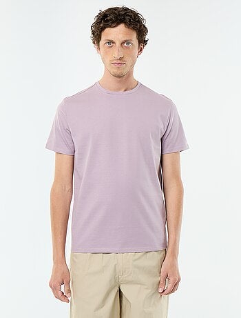 T-shirt scollo tondo in cotone