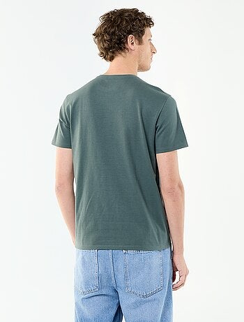 T-shirt scollo tondo in cotone