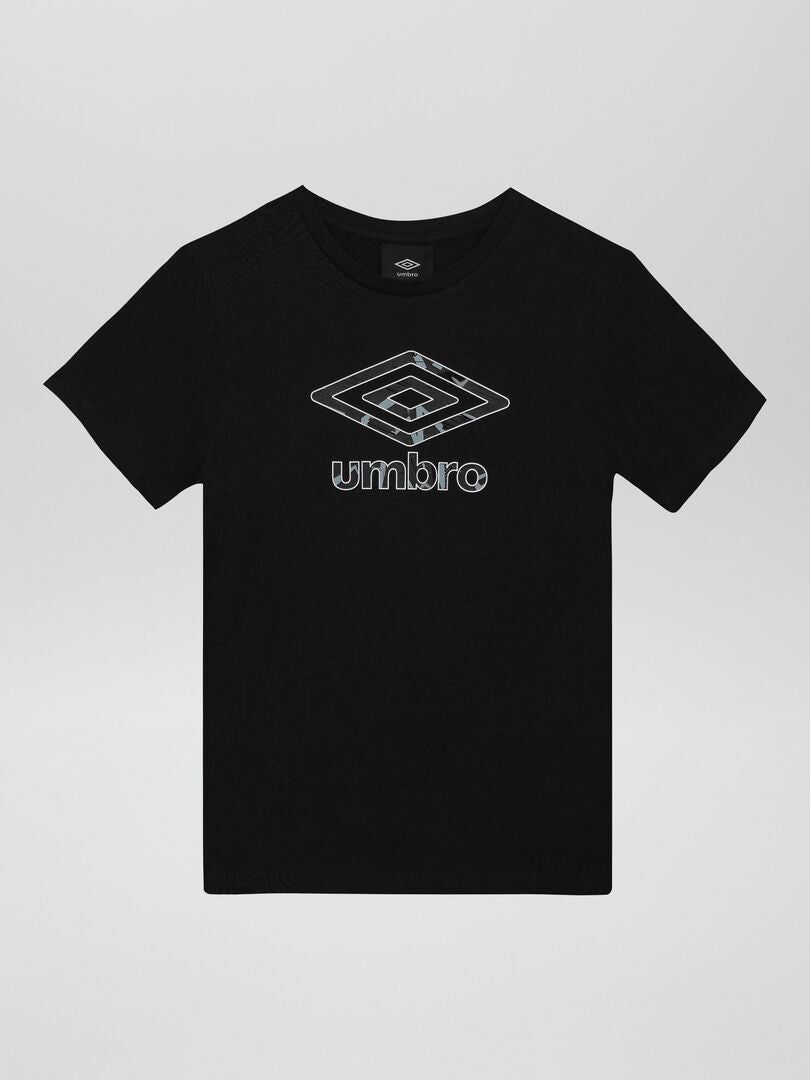 T-shirt scollo tondo 'Umbro' NERO - Kiabi
