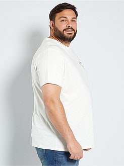 Taglie forti Uomo - T-shirt scritta 'eco-concept' - Kiabi