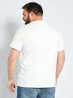 Taglie forti Uomo - T-shirt scritta 'eco-concept' - Kiabi