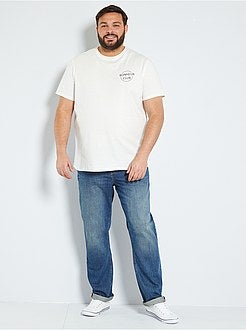 Taglie forti Uomo - T-shirt scritta 'eco-concept' - Kiabi