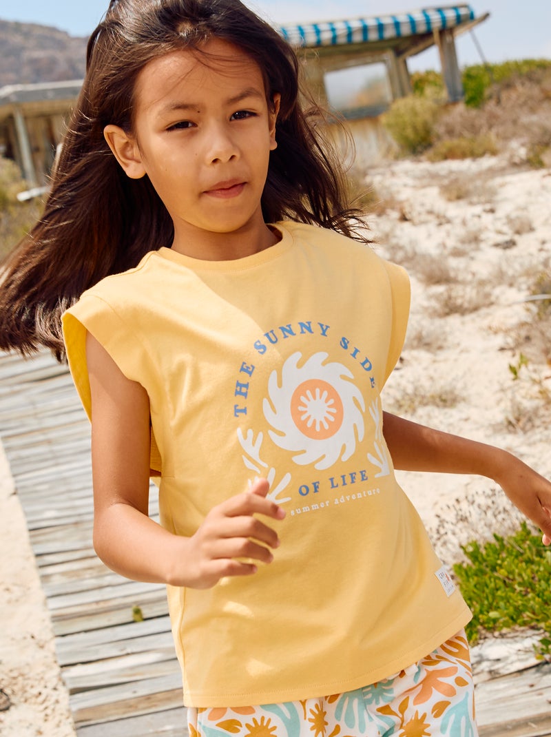 T-shirt senza maniche  - Graphik Edition GIALLO - Kiabi
