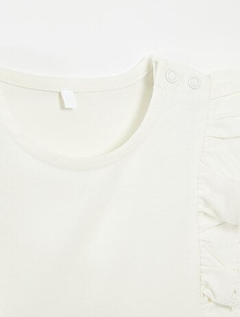 T-shirt smanicato con volant - So Easy