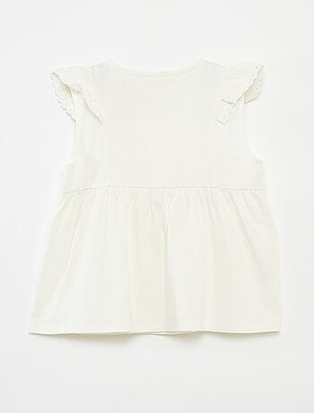 T-shirt smanicato con volant - So Easy