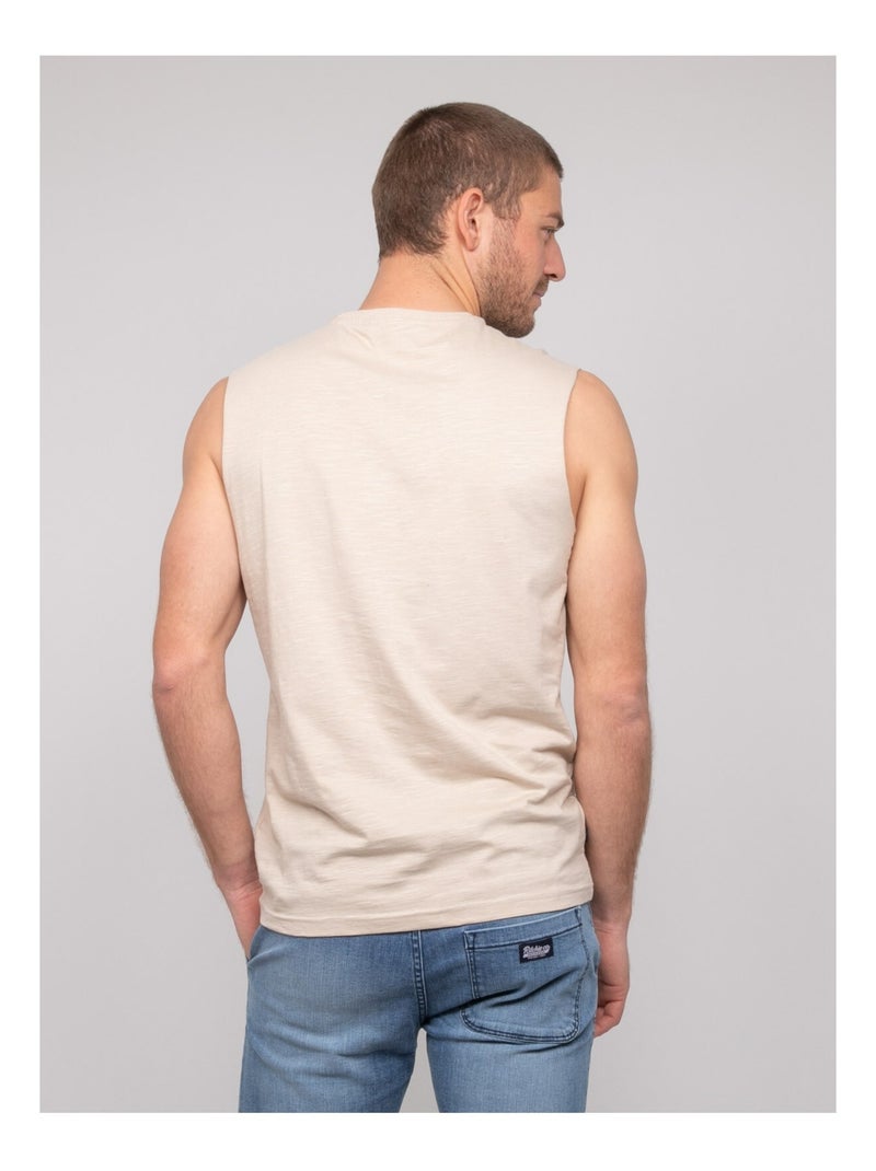 T-shirt senza maniche cotone NEGABINO Beige - Kiabi