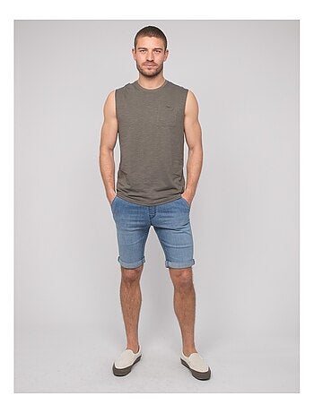 T-shirt senza maniche cotone NEGABINO