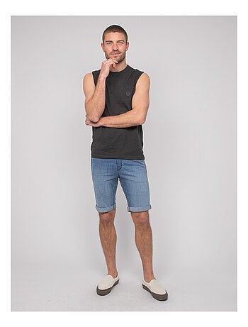 T-shirt senza maniche cotone NEGABINO