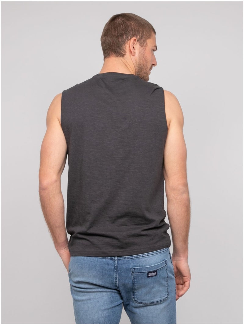 T-shirt senza maniche cotone NEGABINO Grigio - Kiabi