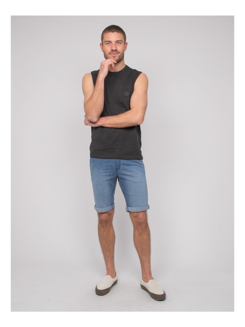 T-shirt senza maniche cotone NEGABINO Grigio - Kiabi
