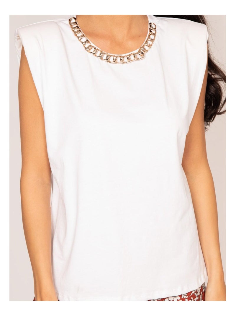 T-shirt senza maniche FEMA Bianco - Kiabi
