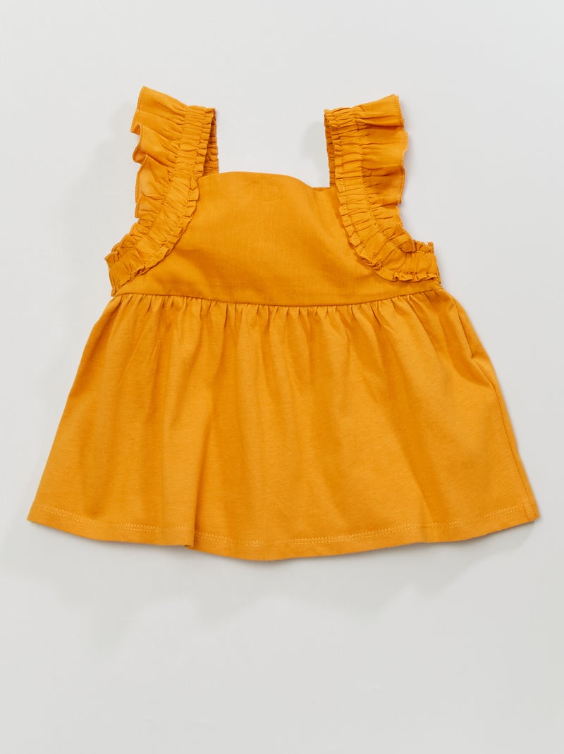 T-shirt senza maniche GIALLO - Kiabi