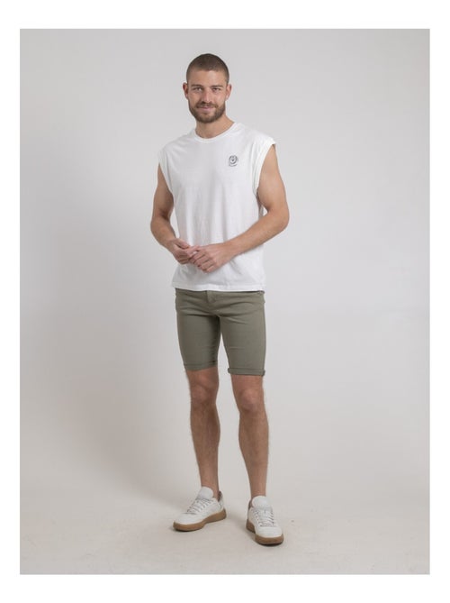 T-shirt senza maniche girocollo puro cotone NEGAK - Kiabi