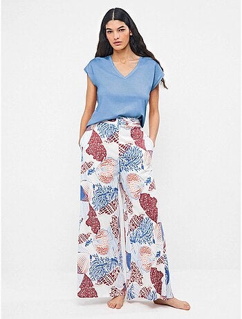 T-shirt senza maniche in colore blu