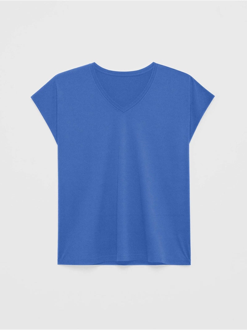 T-shirt senza maniche in colore blu Blu - Kiabi