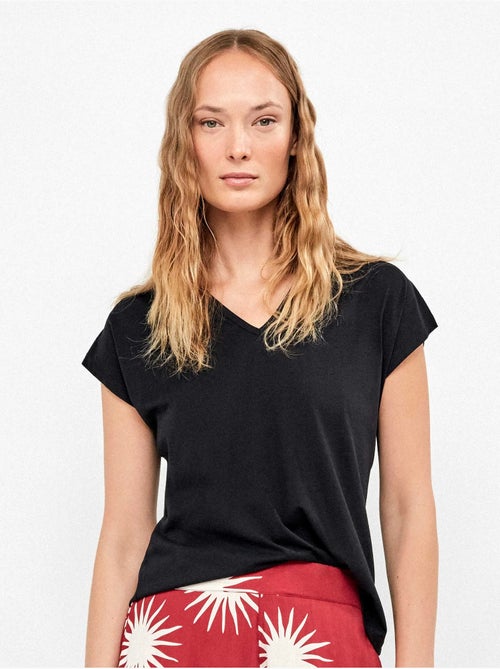 T-shirt senza maniche in colore blu - Kiabi