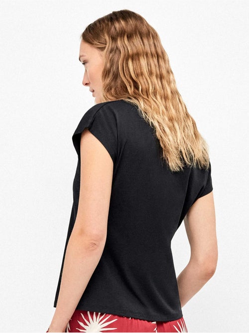 T-shirt senza maniche in colore blu - Kiabi