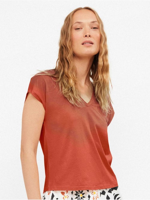 T-shirt senza maniche in colore blu - Kiabi