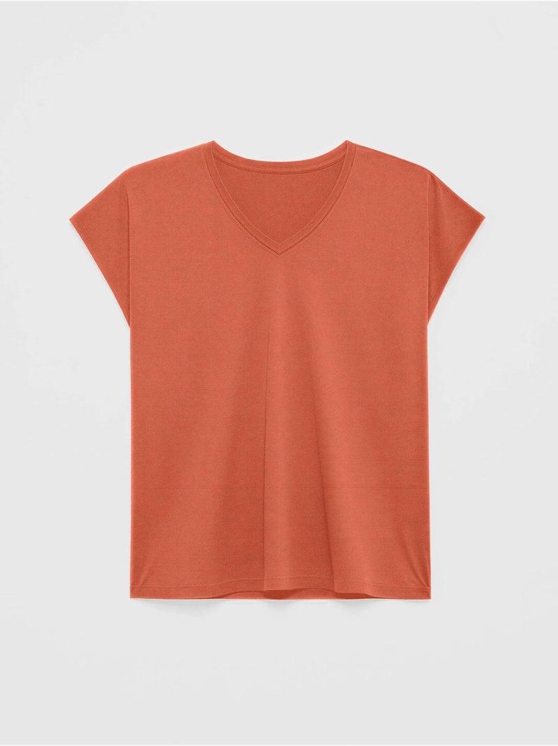 T-shirt senza maniche in colore blu Terracotta - Kiabi
